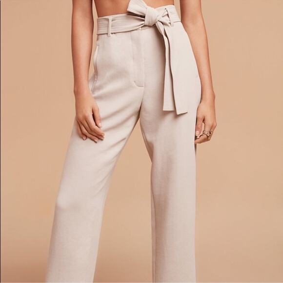 Aritzia Wilfred Jallade Tie Front Pant in Comet size 4 - Picture 2 of 6